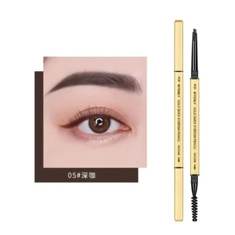 Waterproof Eyebrow Tattoo Pencil with Brush - Dark Coffee
