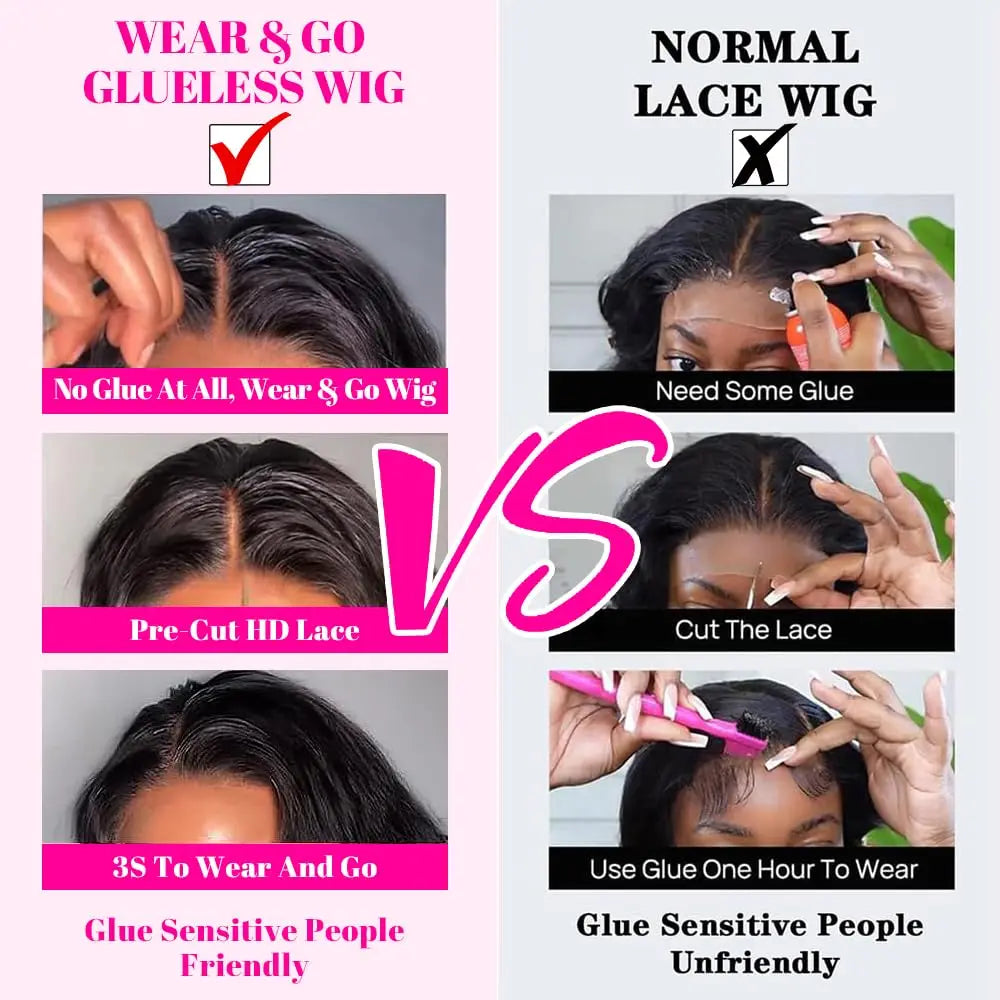 Premium Glueless Lace Front Wig- 10" Straight Human Hair