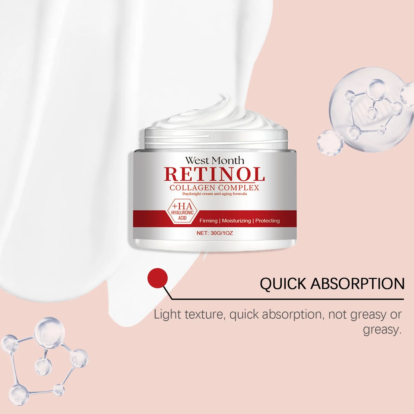 Instant Wrinkle Remover Face Cream Collagen Lifting Firming Fade Fine Lines Anti-Aging Whitening Moisturizing Korean Cosmetics