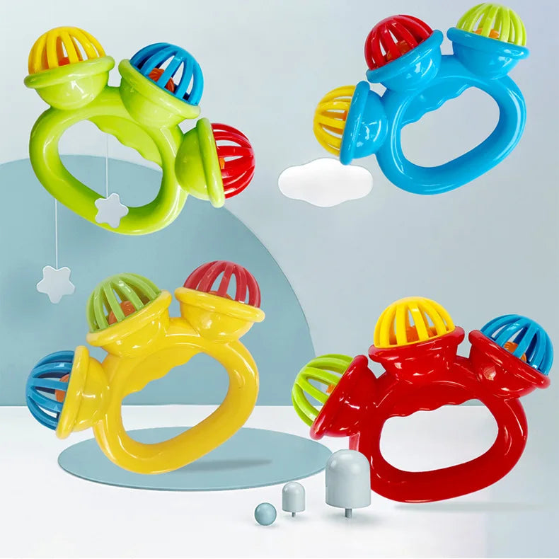 Baby Hand Rattle Ball Toy for Newborns 1-4 PCS