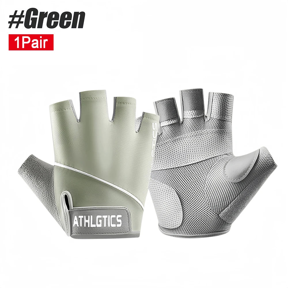 Breathable Cycling & Gym Gloves Fingerless Workout Gloves for Men & Women