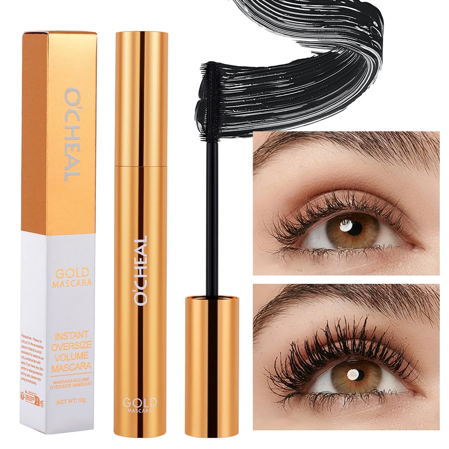 O' Cheal 3D Silk Fiber Mascara Volumizing & Lengthening Black Lash