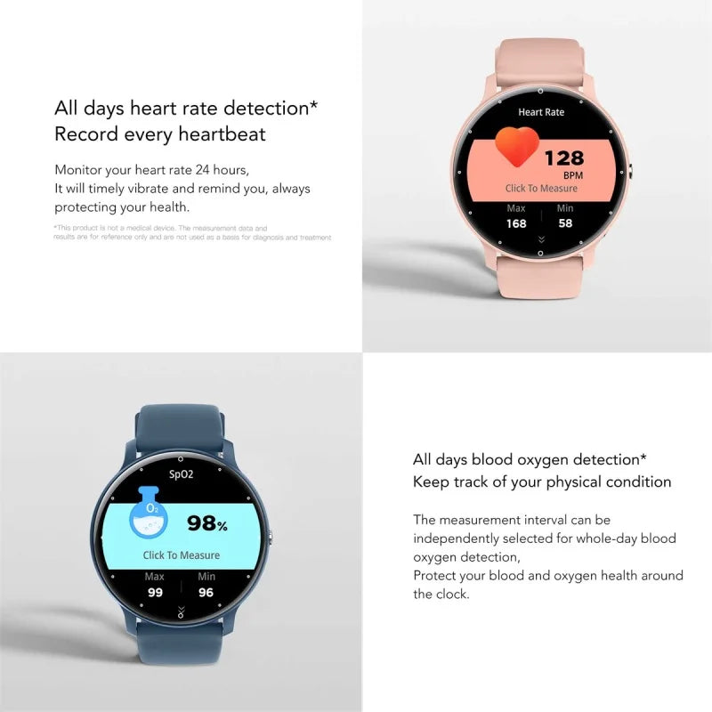 2025 Bluetooth Call Smartwatch - Fitness Tracker Heart Rate Monitor for Men & Women