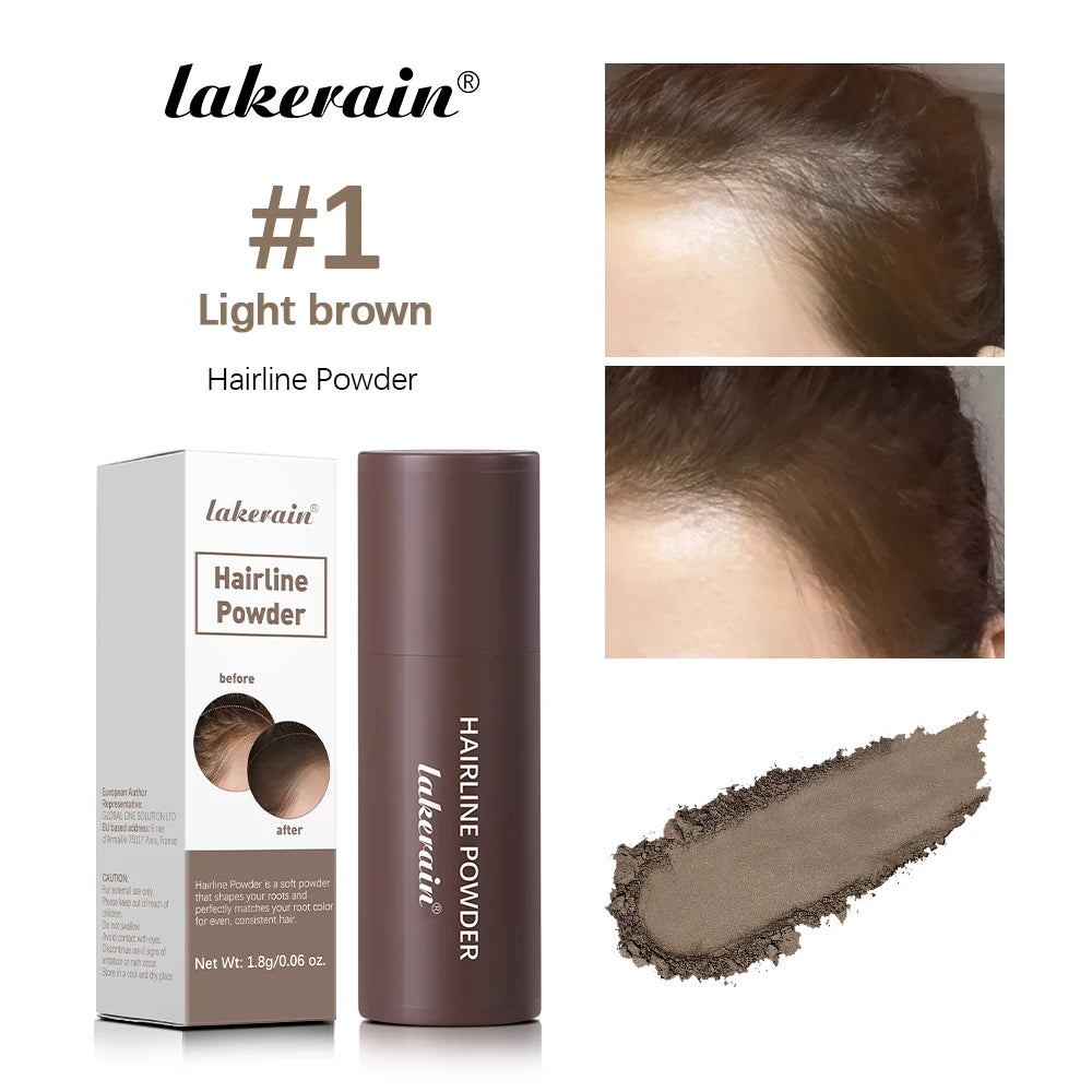 Lake rain Hairline Powder Natural Hair & Eyebrow Gap Filer Instant Fuller Look