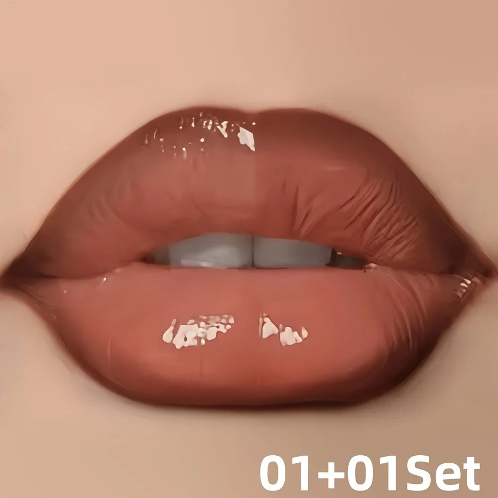 Long- Lasting Matte Lip Liner Set -Precision 3D Dewy Look in Multiple Shades