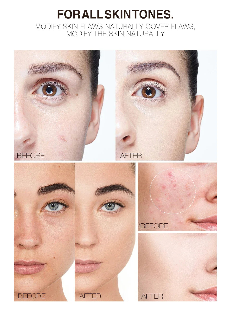 14 - Color Concealer Palette - Full Coverage Liquid Foundation