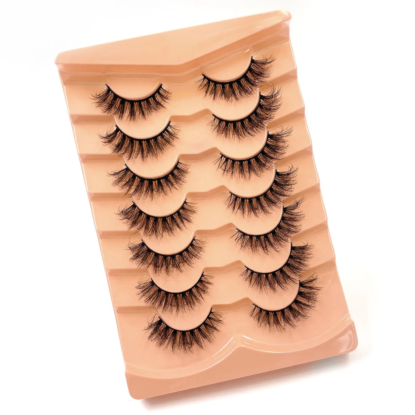 7 Pairs 3D Mink Full False Eyelashes Thick Dramatic Faux Lashes Wholesale Full Set