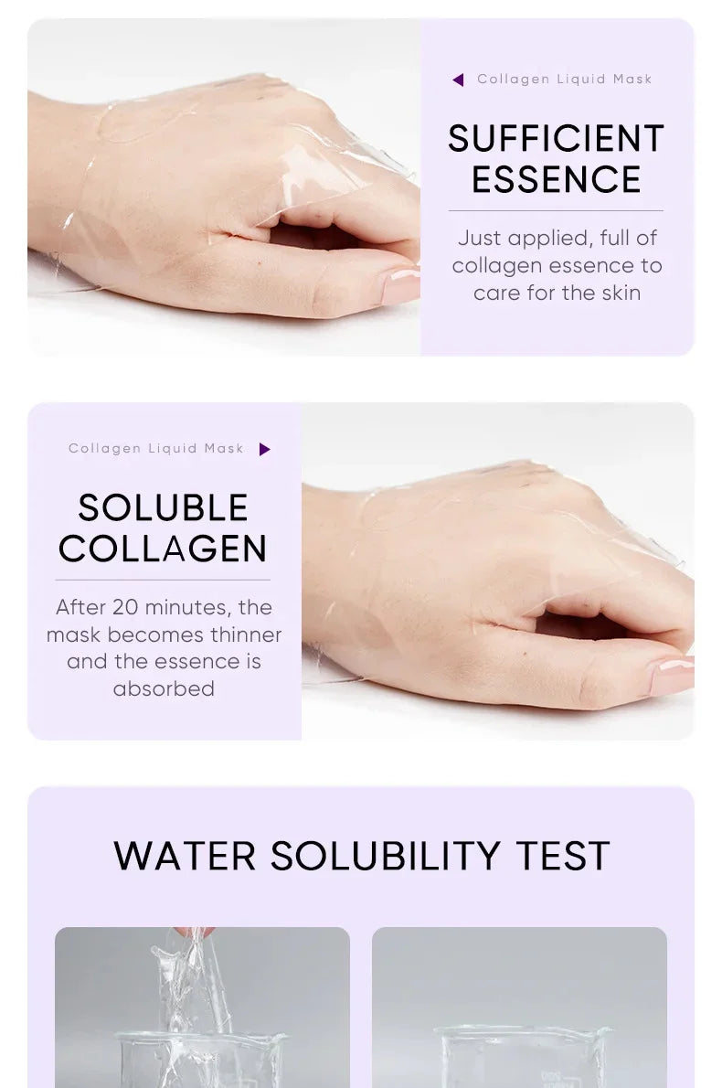 Collagen Anti-Aging Facial Mask Hydrating, Brightening & Wrinkle Repair