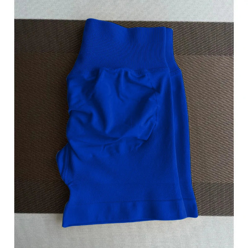 Women's High Waisted Seamless Fitness Shorts