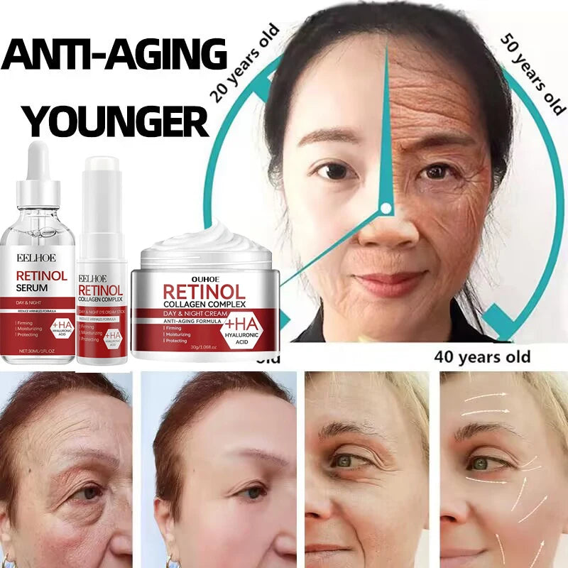 Retinol Skin Care Serum Set - Hydrating & Brightening