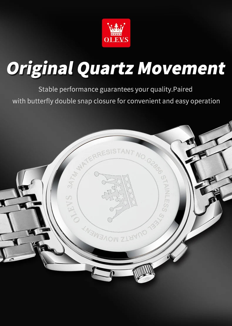 OLEVS Men's Classic Multifunctional Flywheel Automatic Watch -elegant & Precise