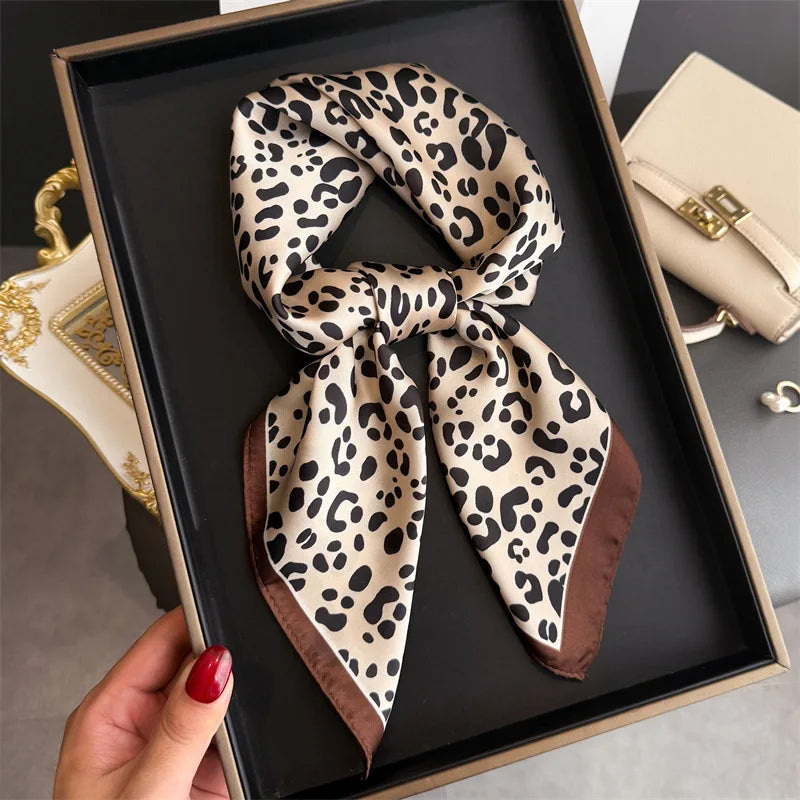 Bohemian Luxury Silk Square Scarf for Women Designer Print Shawl & Versatile Wrap