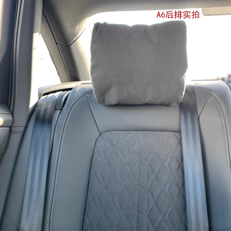 Car Seat Neck Support Pillow- Soft Headrest Cushion for Driver & Passenger