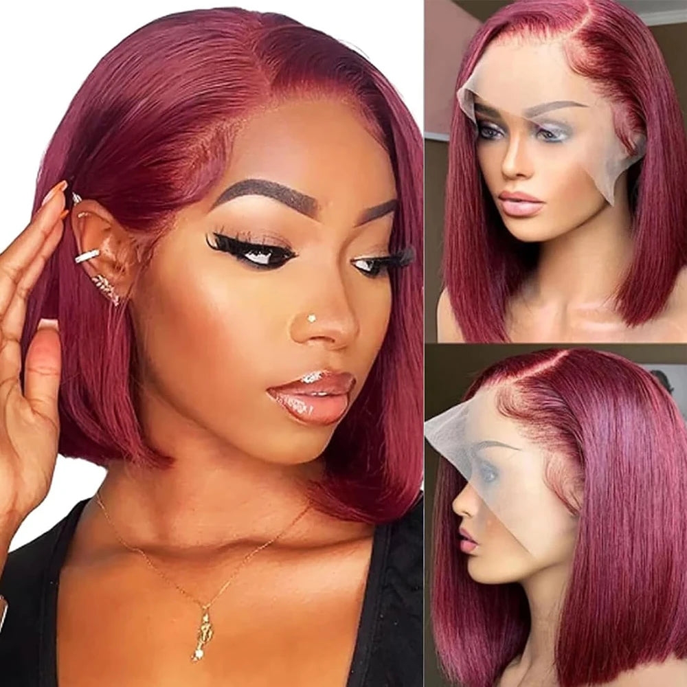 Premium HD Lace Front Bob Wig - Glueless Human Hair