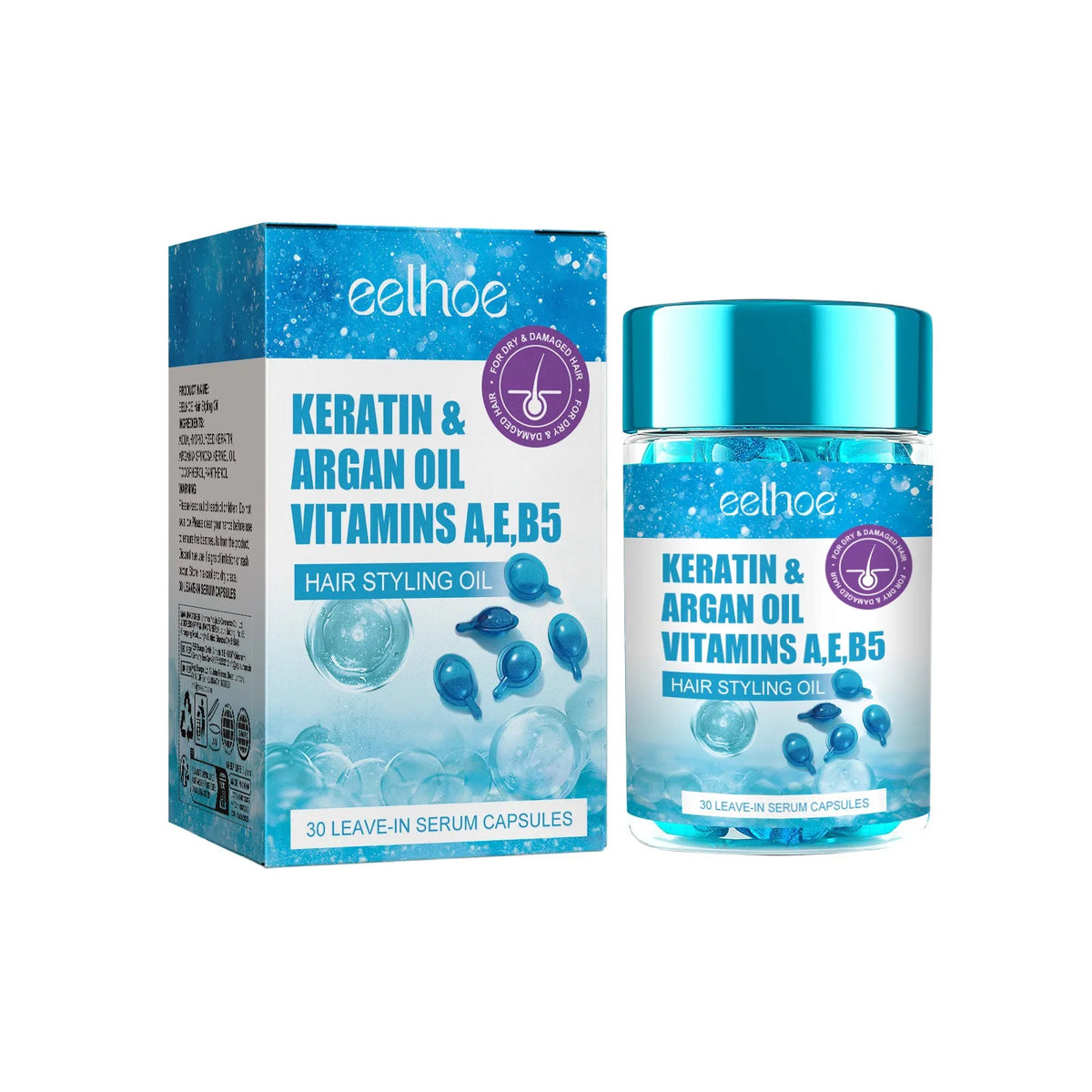 Magic Hair Vitamin Capsule Keratin Oil Deep Moisture & Frizz Control Hair Treatment