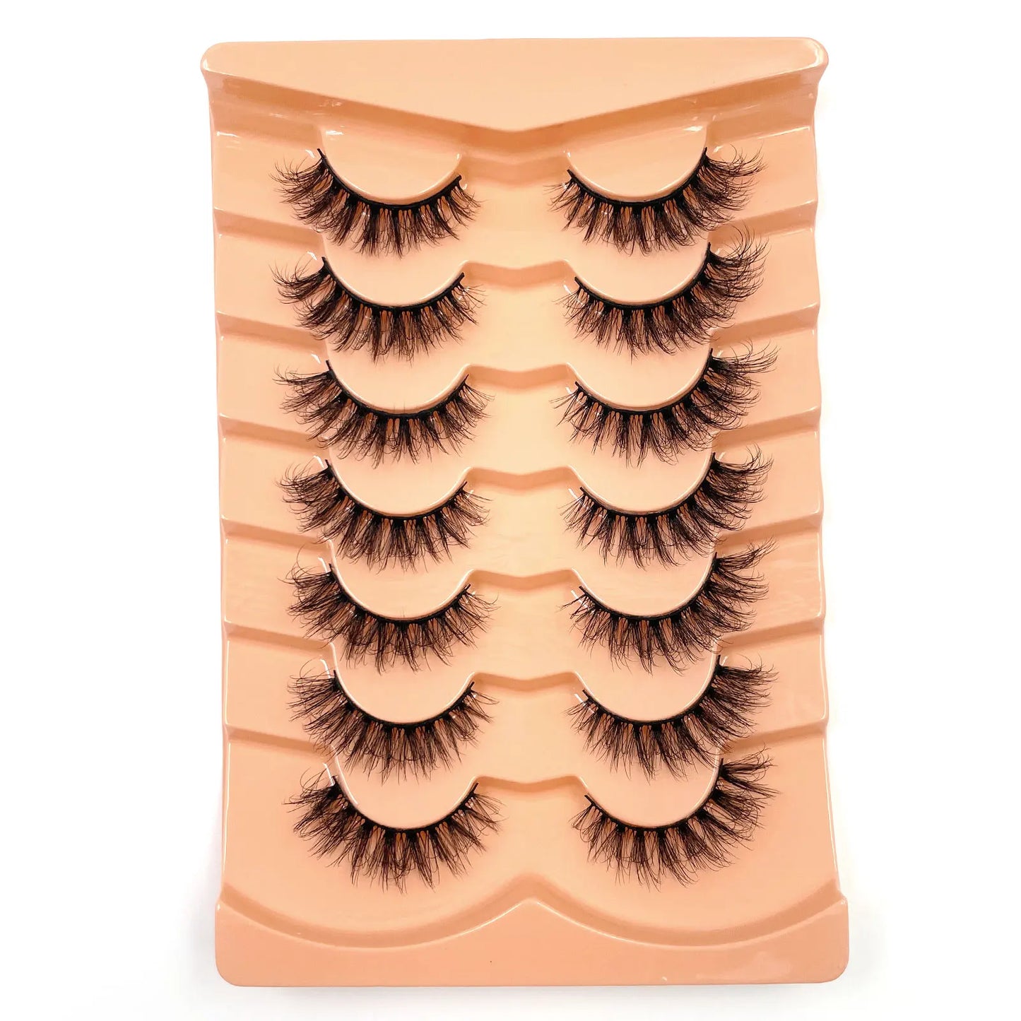 7 Pairs 3D Mink Full False Eyelashes Thick Dramatic Faux Lashes Wholesale Full Set