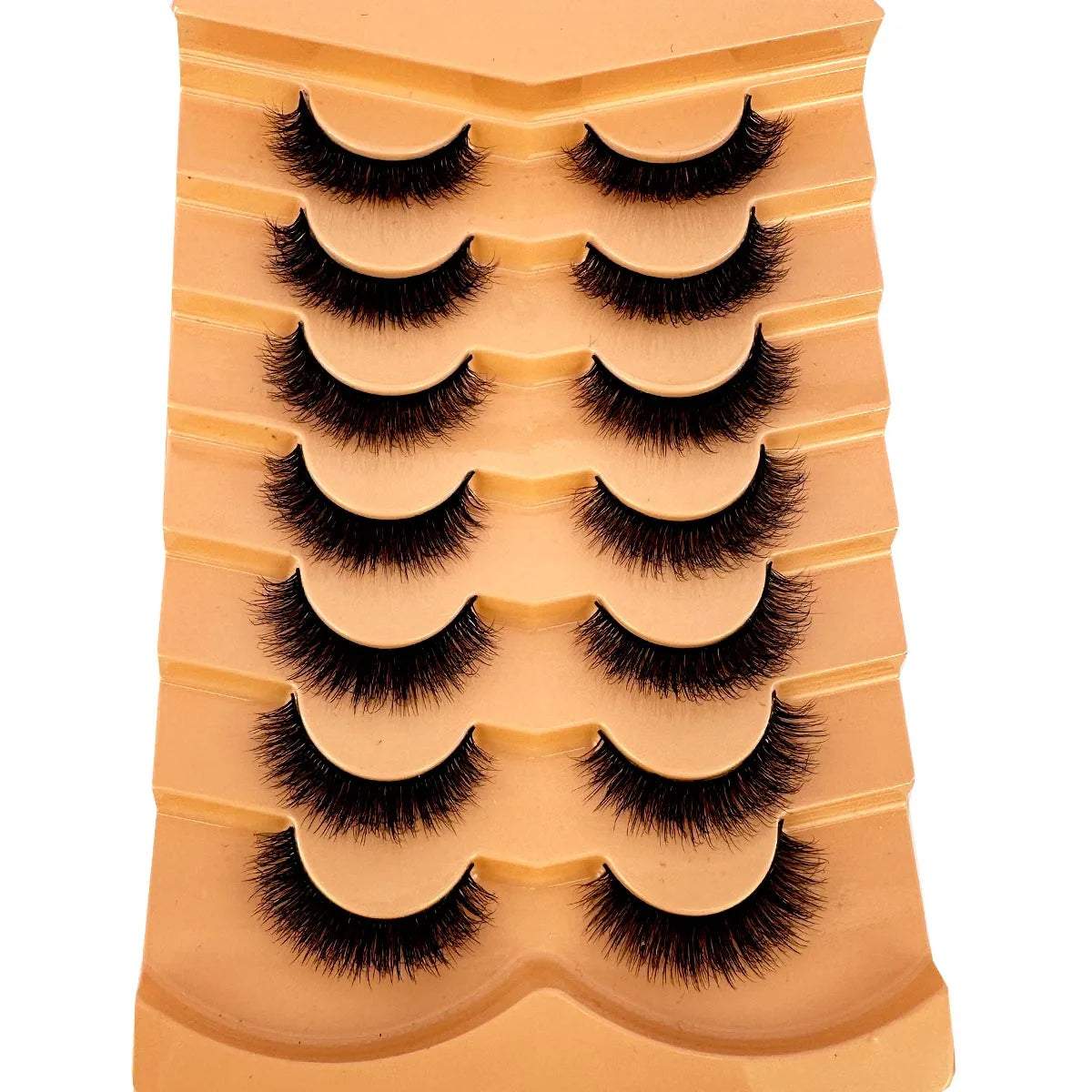 7 Pairs 3D Mink Full False Eyelashes Thick Dramatic Faux Lashes Wholesale Full Set