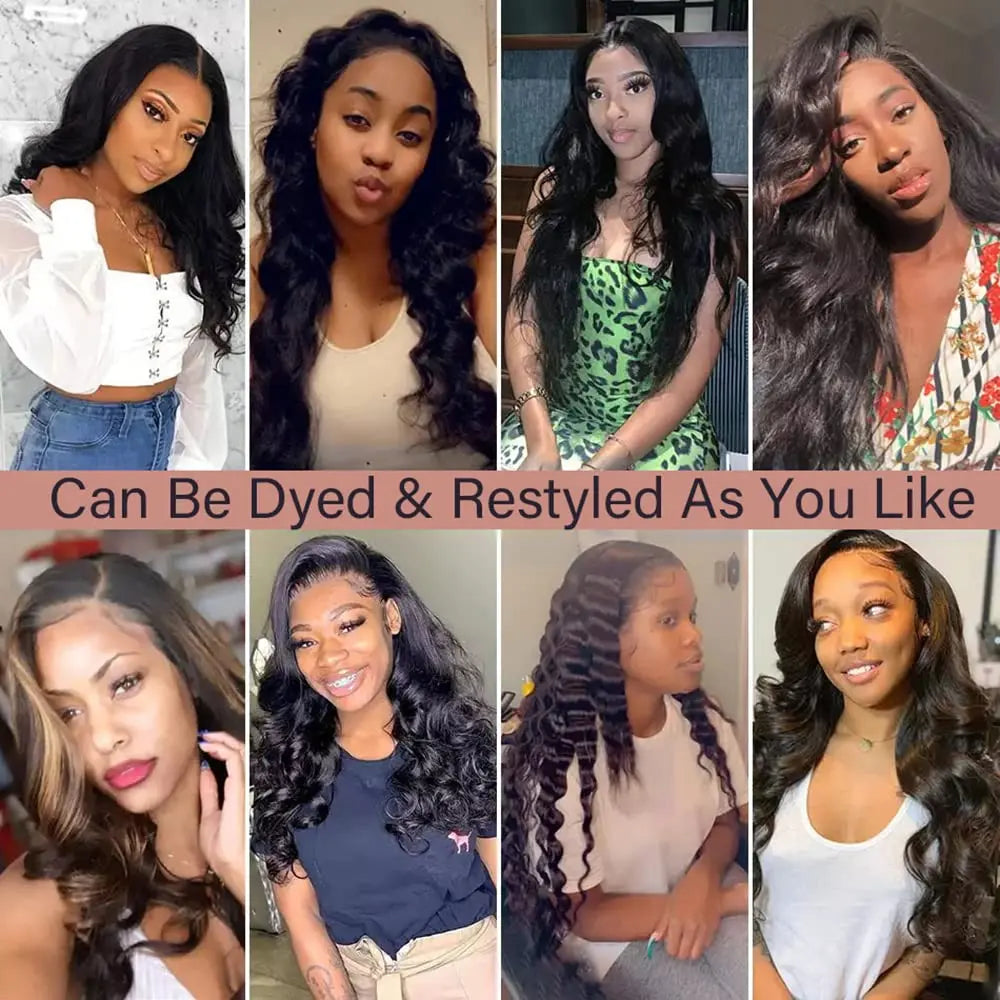 13x4 Transparent Lace Front Wig Front Wig Body Wave Human Hair Pre- Plucked Glueless for Women