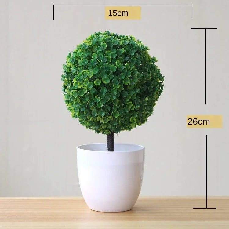 Artificial potted Bonsai Tree- Faux Green Plant for Hime, Garden & Patty Decor