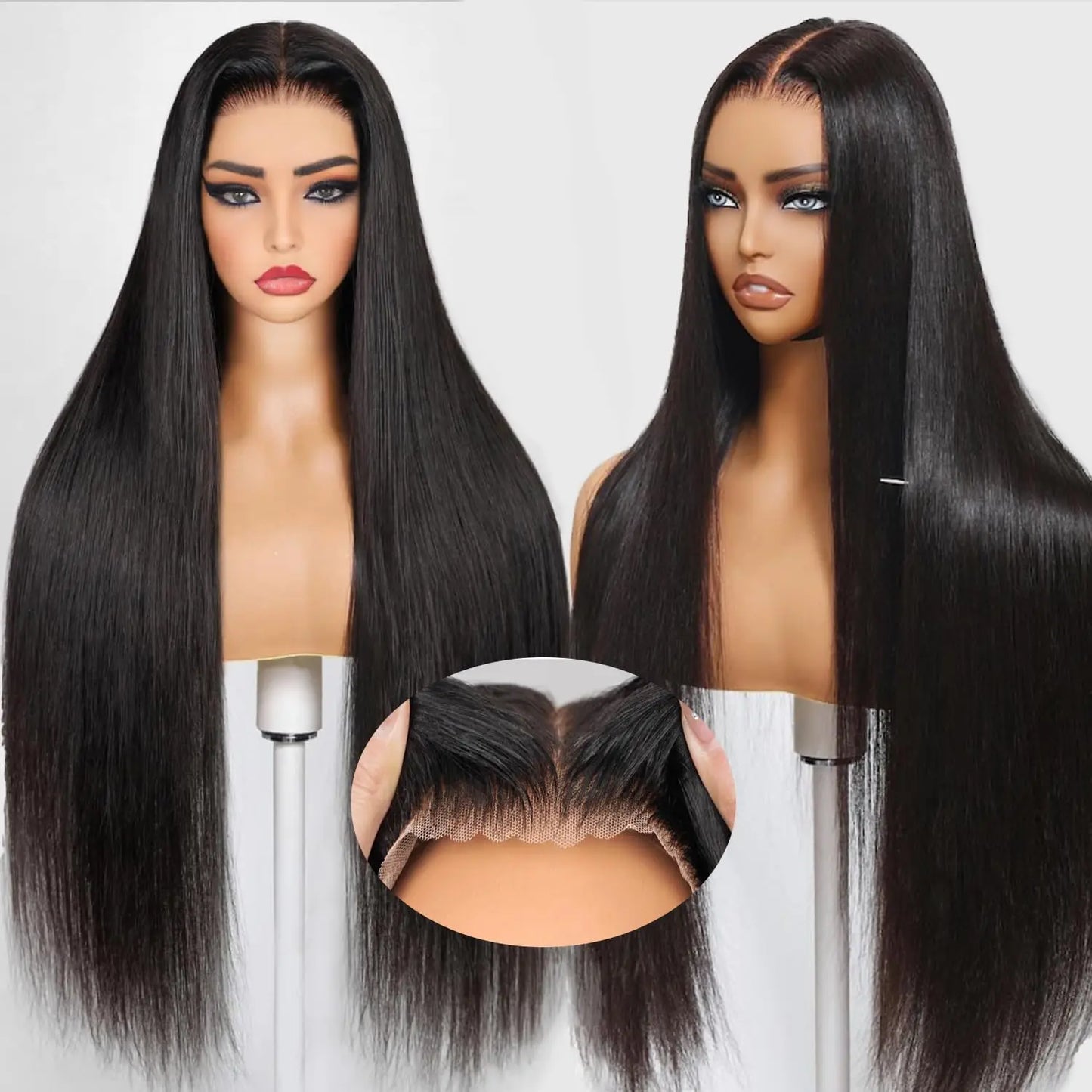 Premium Glueless Lace Front Wig- 10" Straight Human Hair