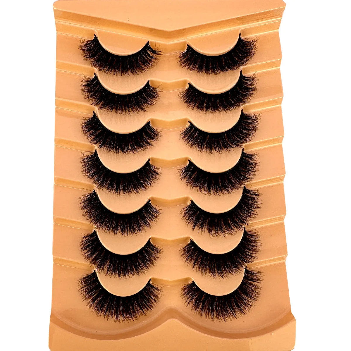 7 Pairs 3D Mink Full False Eyelashes Thick Dramatic Faux Lashes Wholesale Full Set