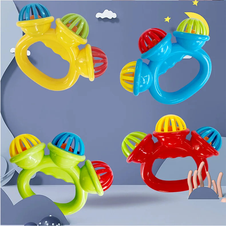 Baby Hand Rattle Ball Toy for Newborns 1-4 PCS