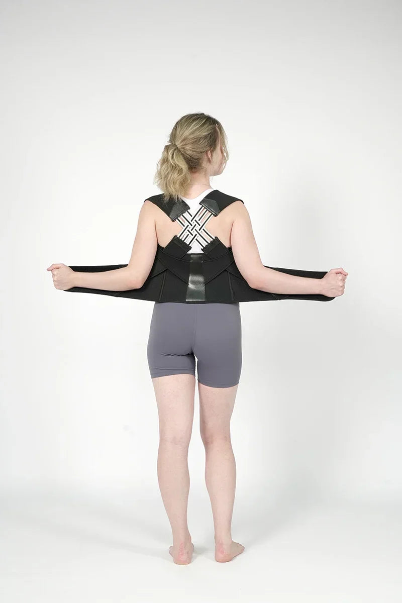 Posture Corrector for Women & Men Adjustable Back Shoulder Brace for Upper Spine