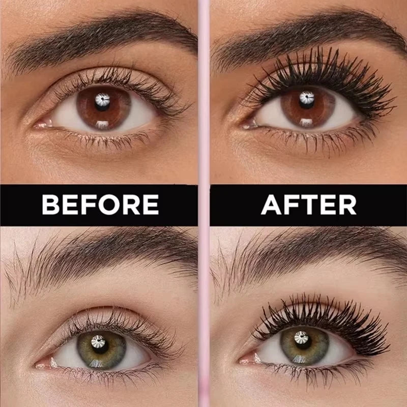 Waterproof Lengthening Mascara - Silk Fiber Formula for Volume & Length