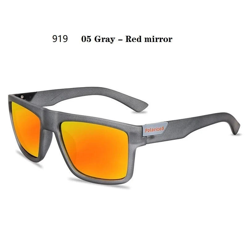 Fashion Square Polarized Sunglasses for Men- Vintage Designer UV400 Shades