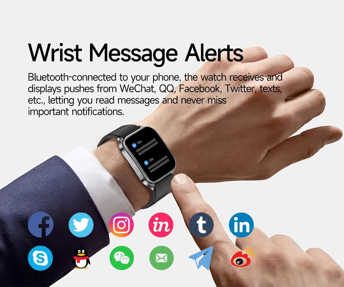 2025 Nursing Grade Laser Therapy Smartwatch- ECG PPG Blood Pressure Uric Acid Monitor