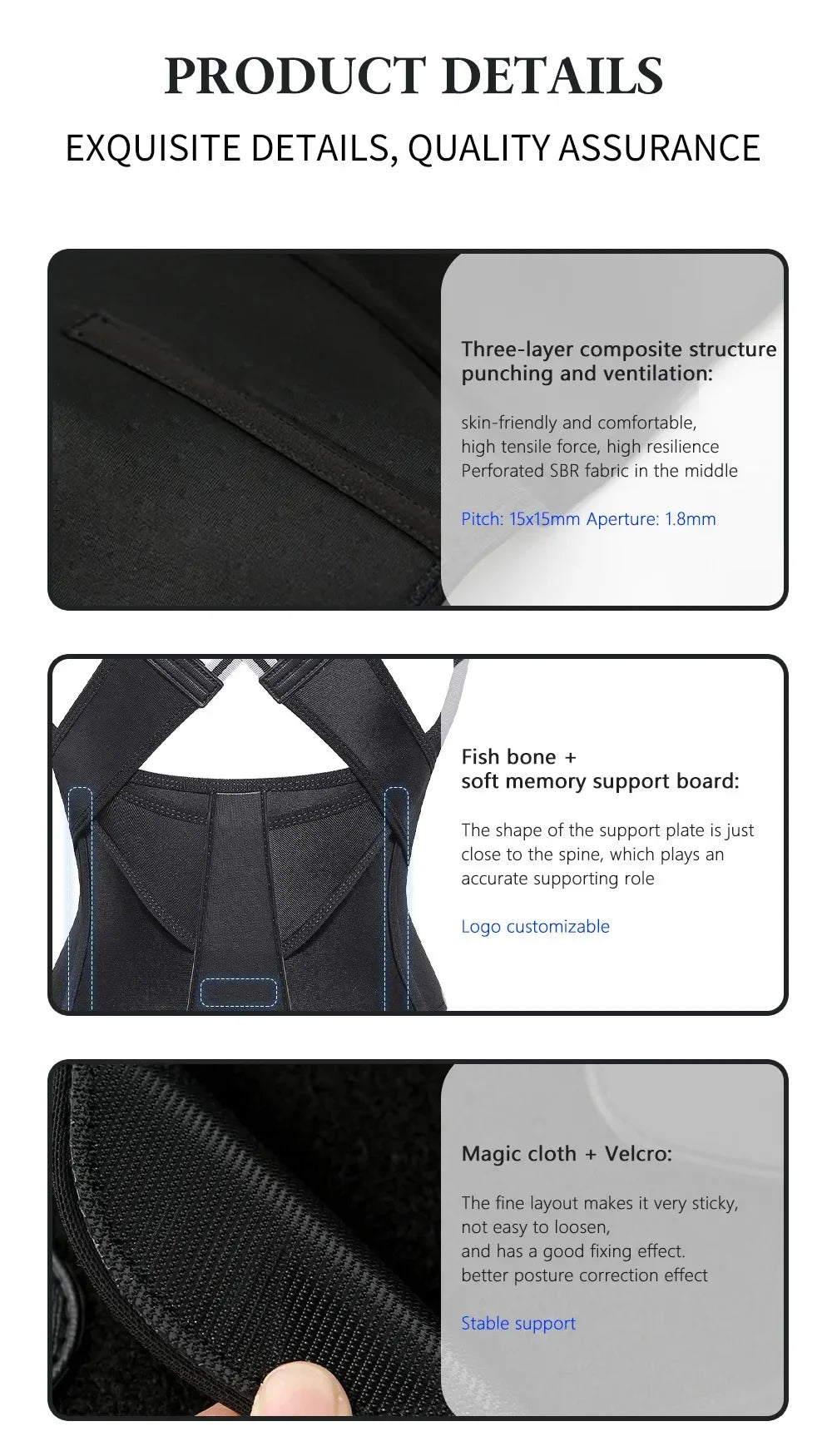 Posture Corrector for Women & Men Adjustable Back Shoulder Brace for Upper Spine