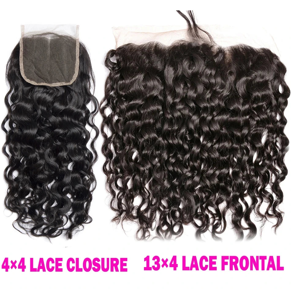 4x4 & 13x4 Transparent Lace Front Wig 100% Remy Human Hair Straight Body Wave Deep Wave Water Wave Kinky Curly