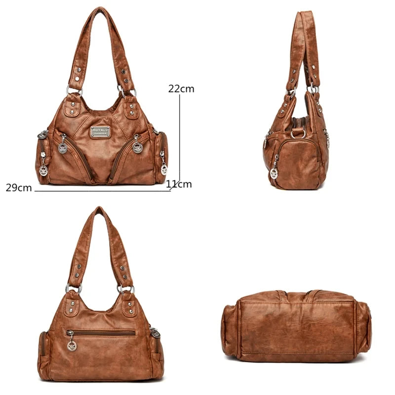 Luxury Soft Pu Leather Crossbody Bag Mini Shoulder & Tote Bag for Women Designer Handbags