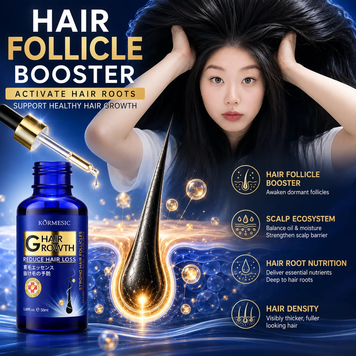 Hair Growth Serum Anti Hair Loss Treatment & Scalp Care Oil-50ml