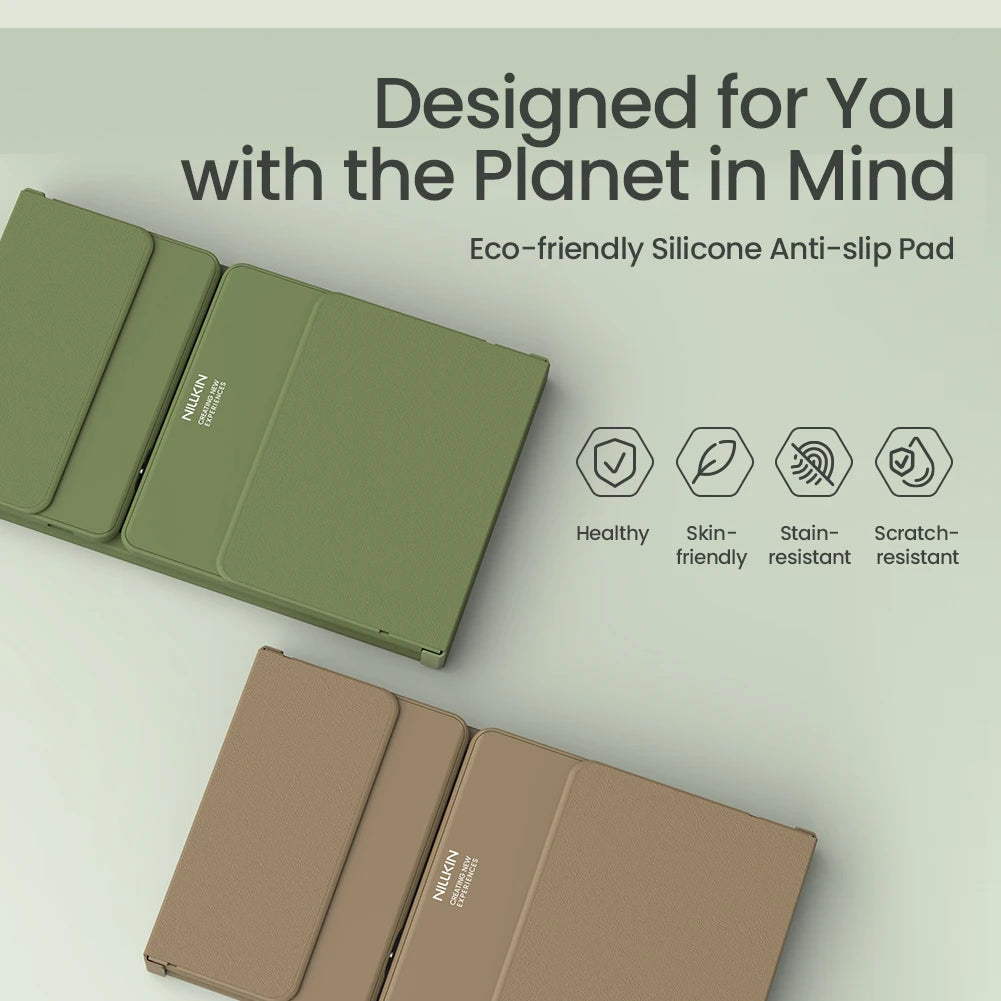 NILLKIN Foldable Bluetooth Keyboard with Touchpad - Rechargeable Wireless for iOS Android Windows