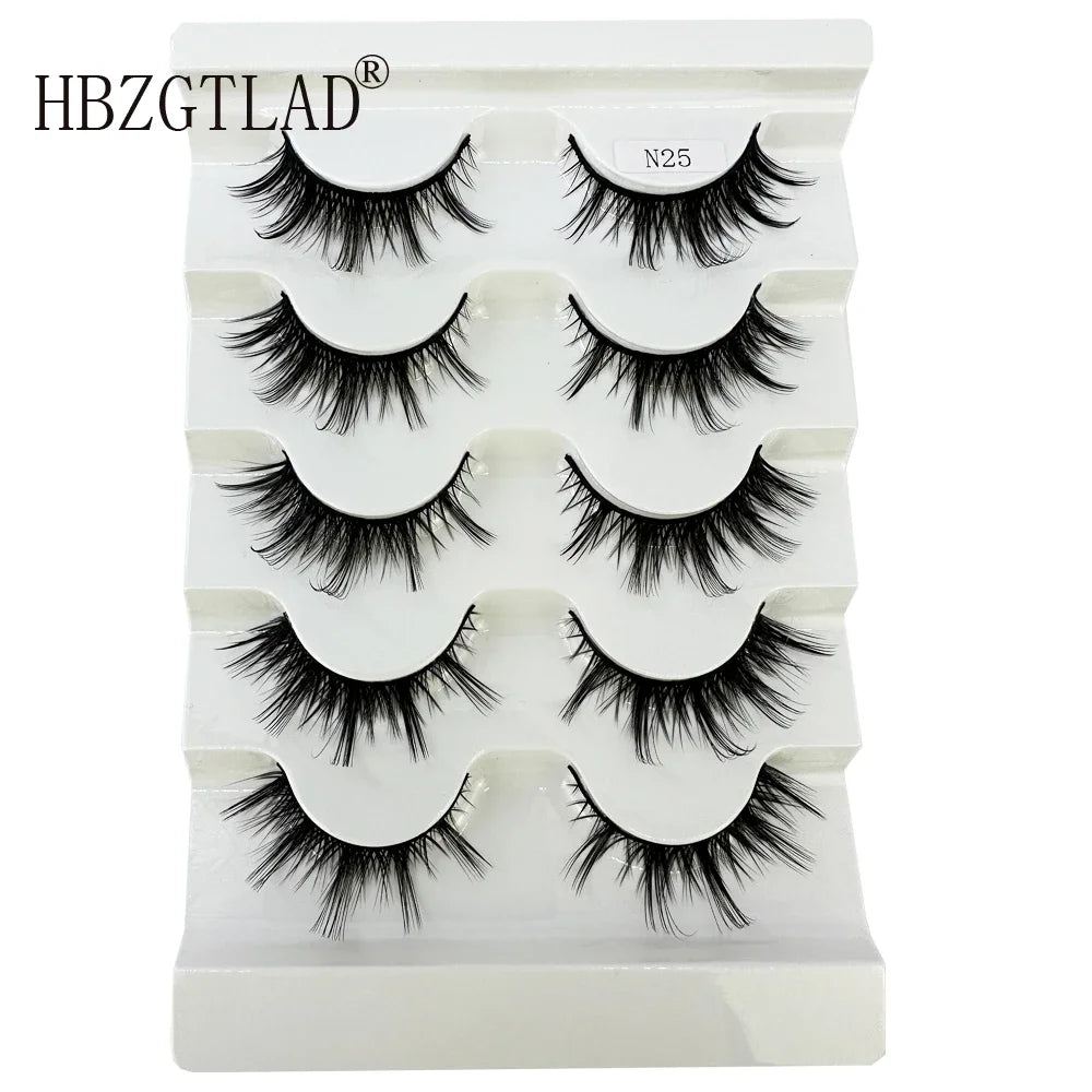 7 Pairs 3D Mink Full False Eyelashes Thick Dramatic Faux Lashes Wholesale Full Set