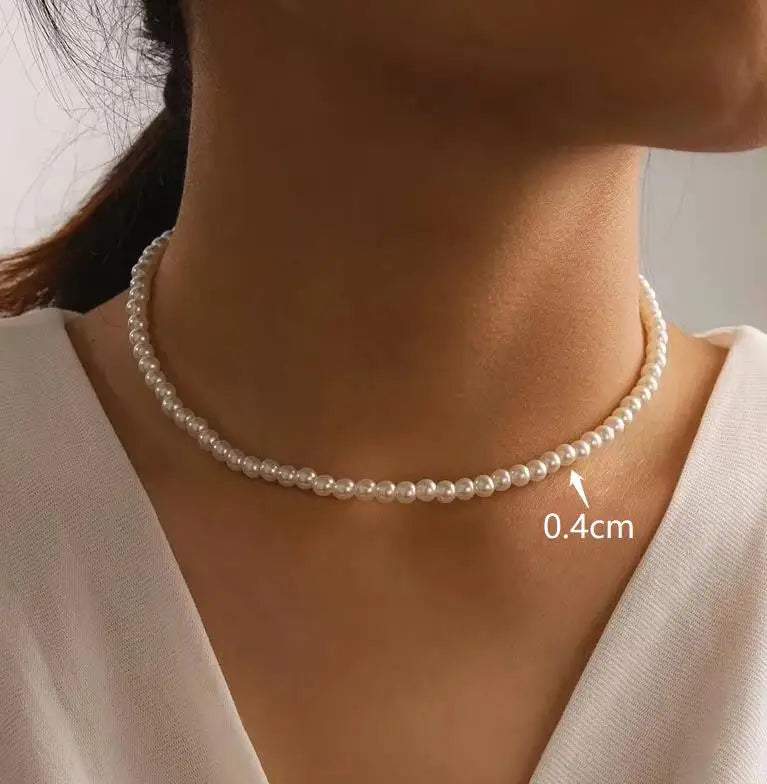 Fashion Pearl Choker Necklace for Women