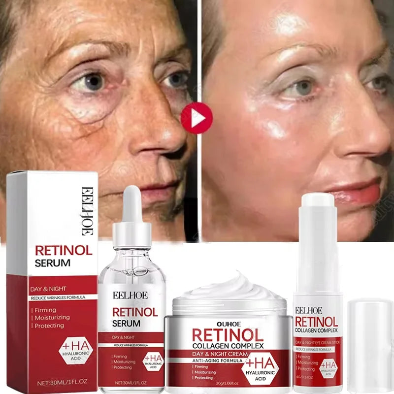 Retinol Skin Care Serum Set - Hydrating & Brightening