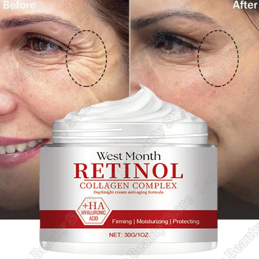 Instant Wrinkle Remover Face Cream Collagen Lifting Firming Fade Fine Lines Anti-Aging Whitening Moisturizing Korean Cosmetics