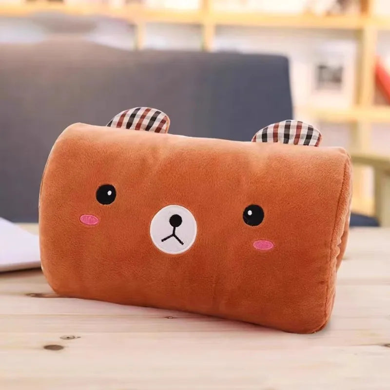 Kids Cartoon Plush Hand Pillow & Hand Warmer - Cute Winter Arm Pillow Children's Gift