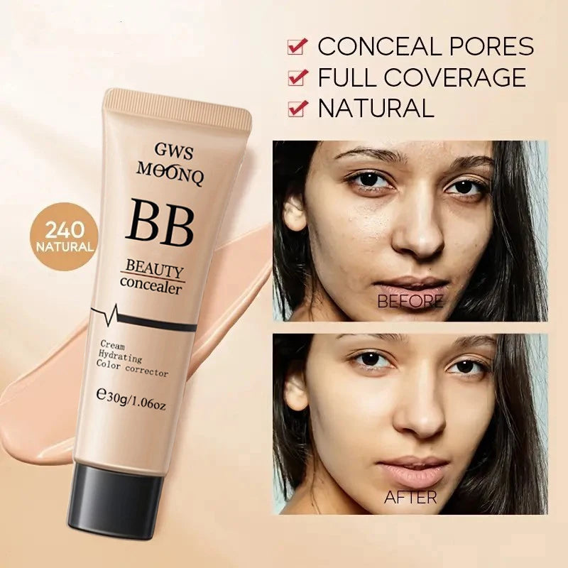 Full Coverage BB Cream - Long - Lasting Liquid Foundation & Concealer