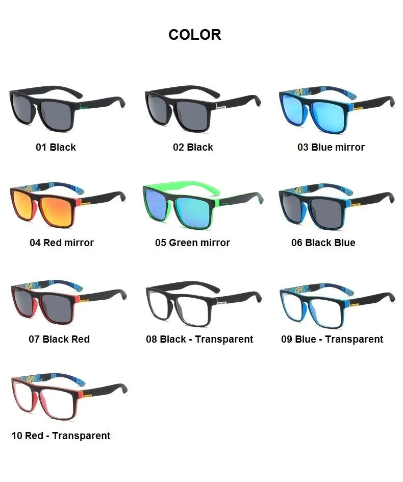 Fashion Square Polarized Sunglasses for Men- Vintage Designer UV400 Shades