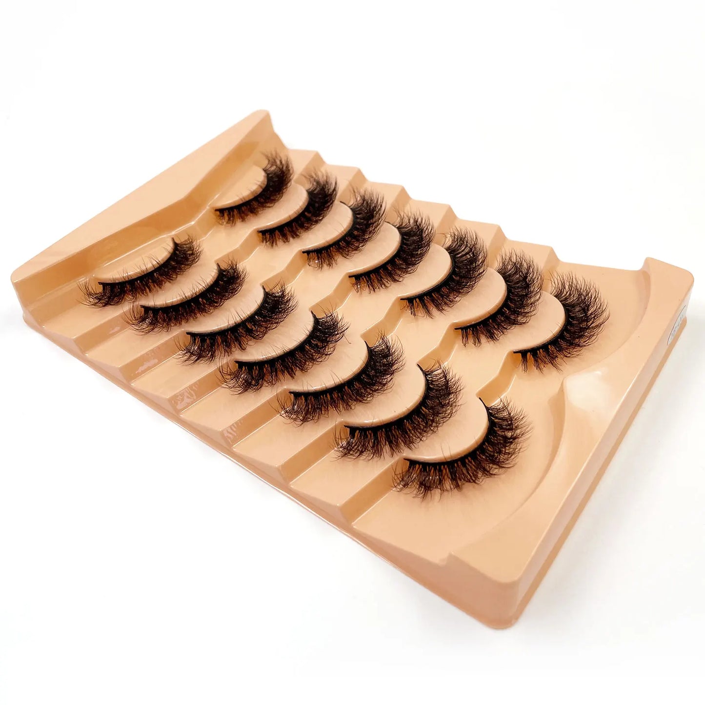 7 Pairs 3D Mink Full False Eyelashes Thick Dramatic Faux Lashes Wholesale Full Set