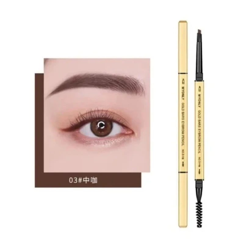 Waterproof Eyebrow Tattoo Pencil with Brush - Dark Coffee
