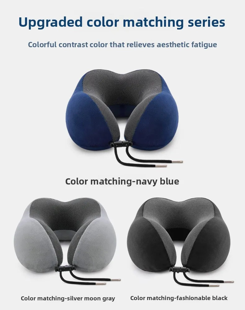 U Shaped Memory Foam Travel Neck Pillow - Soft & Comfortable for Travel
