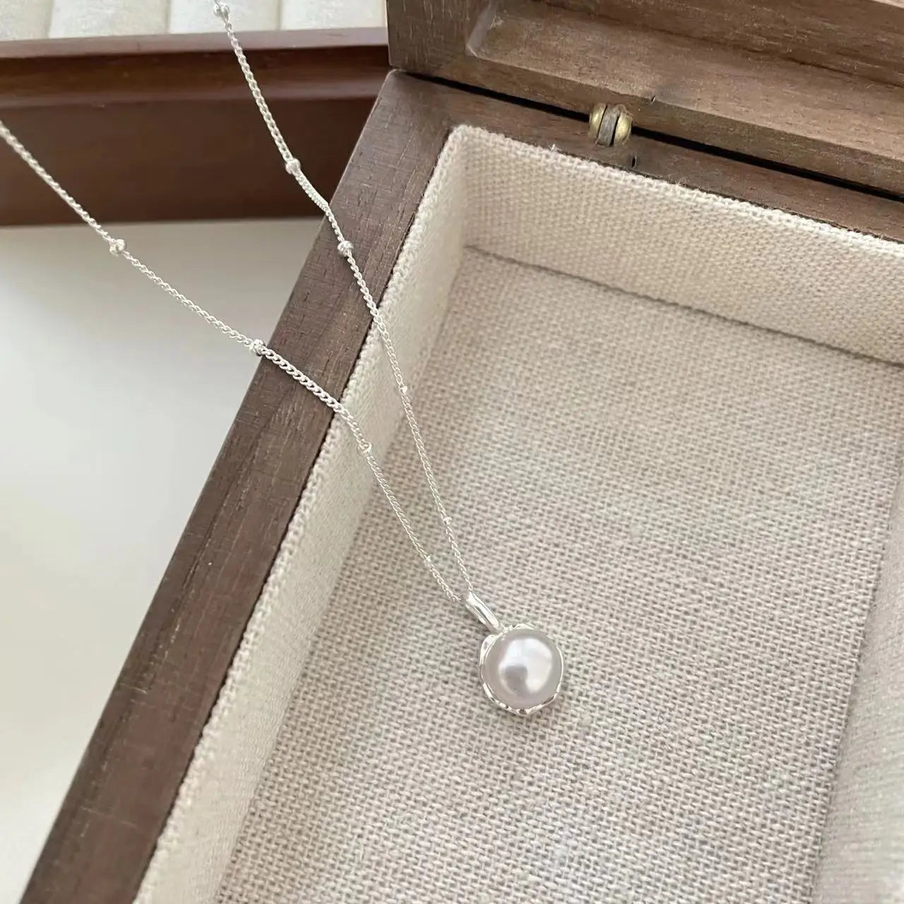 925 Sterling Silver Necklace Heart Pendant Love Adjustable Choker Elegant for Women Girl Jewelry Gift Dropshipping Wholesale