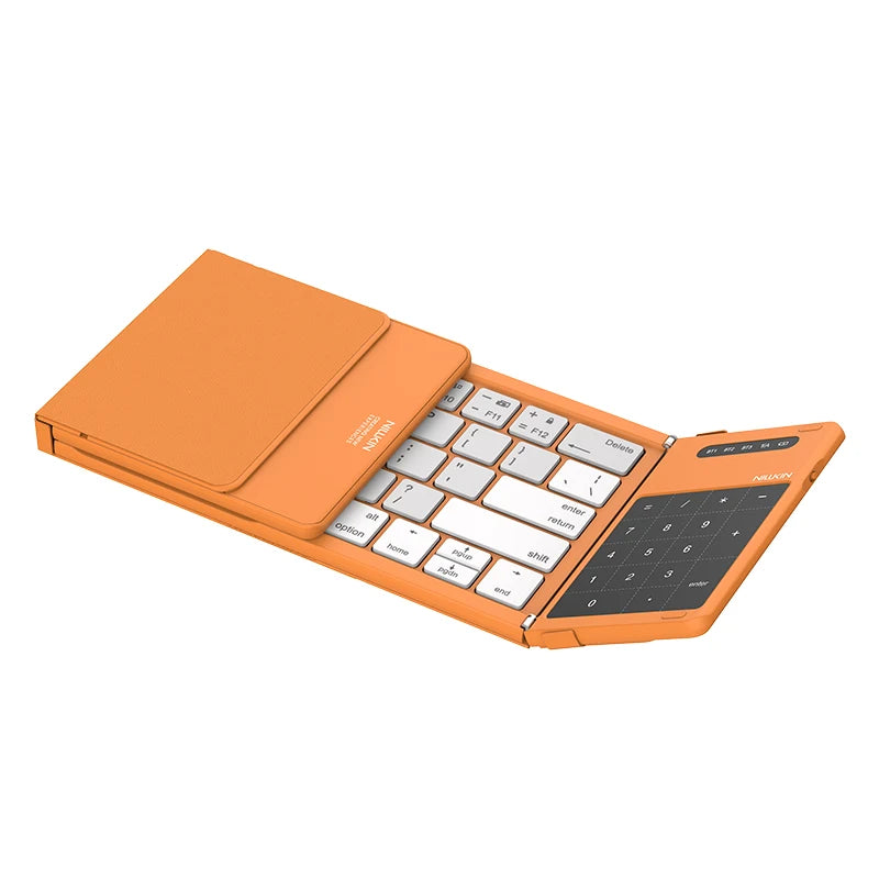 NILLKIN Foldable Bluetooth Keyboard with Touchpad - Rechargeable Wireless for iOS Android Windows