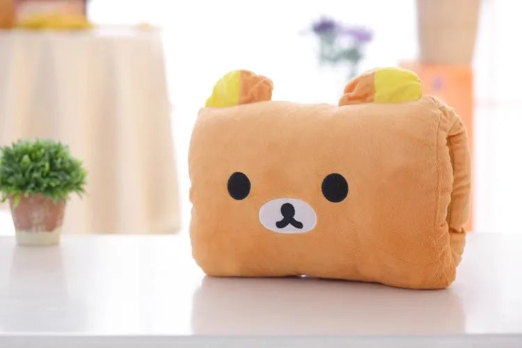 Kids Cartoon Plush Hand Pillow & Hand Warmer - Cute Winter Arm Pillow Children's Gift