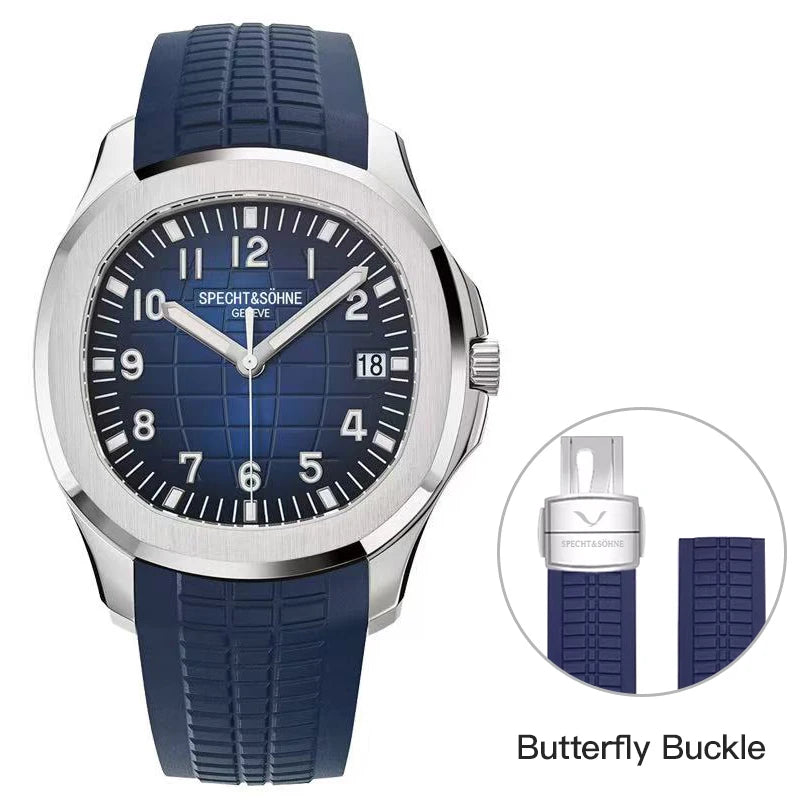 Specht & Shone Automatic Mechanical Sport Watch - Sapphire Crytal, Luminous 50M Waterproof