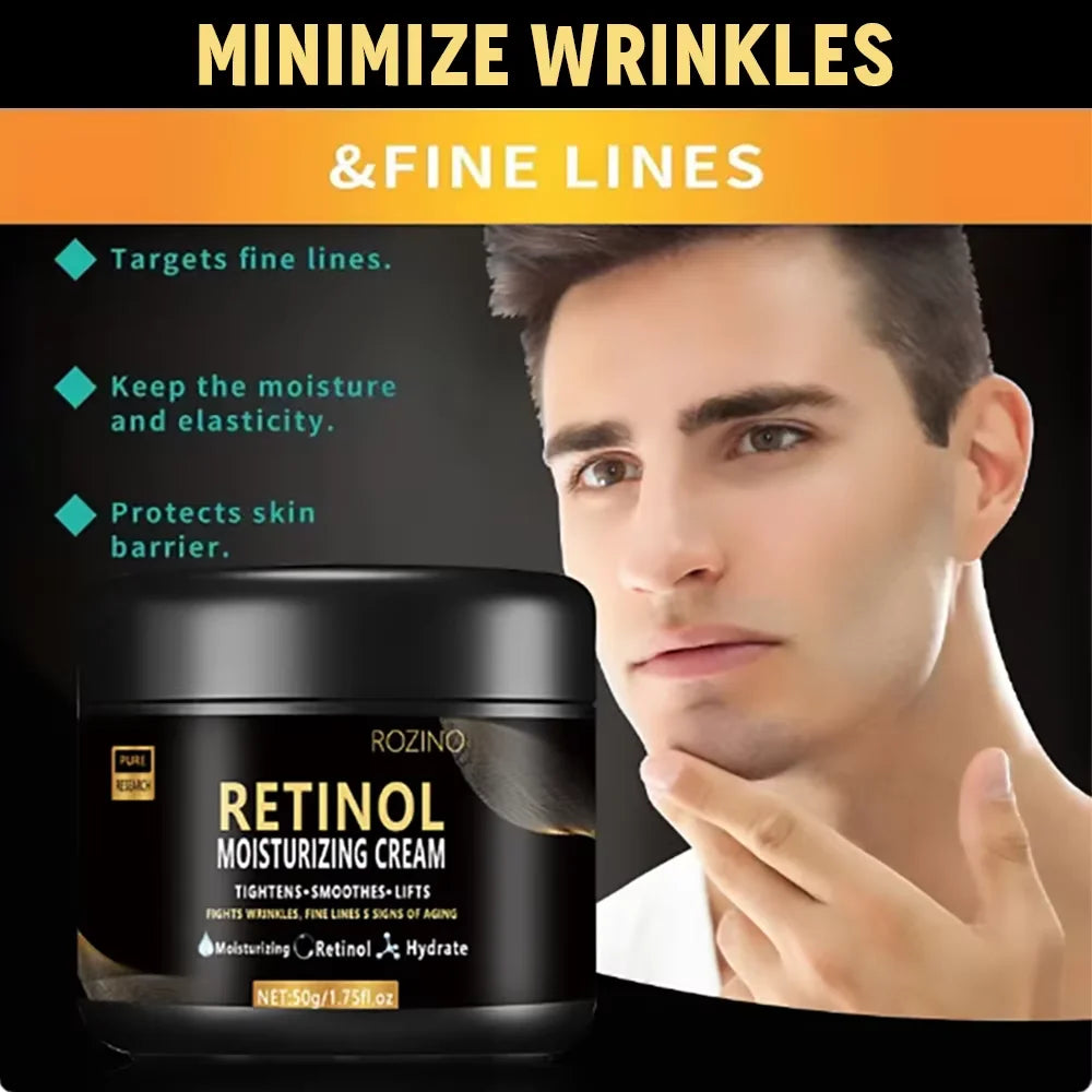 Men's Retinol Face Moisturizer- Anti- Aging & Hydrating Retinol Cream.